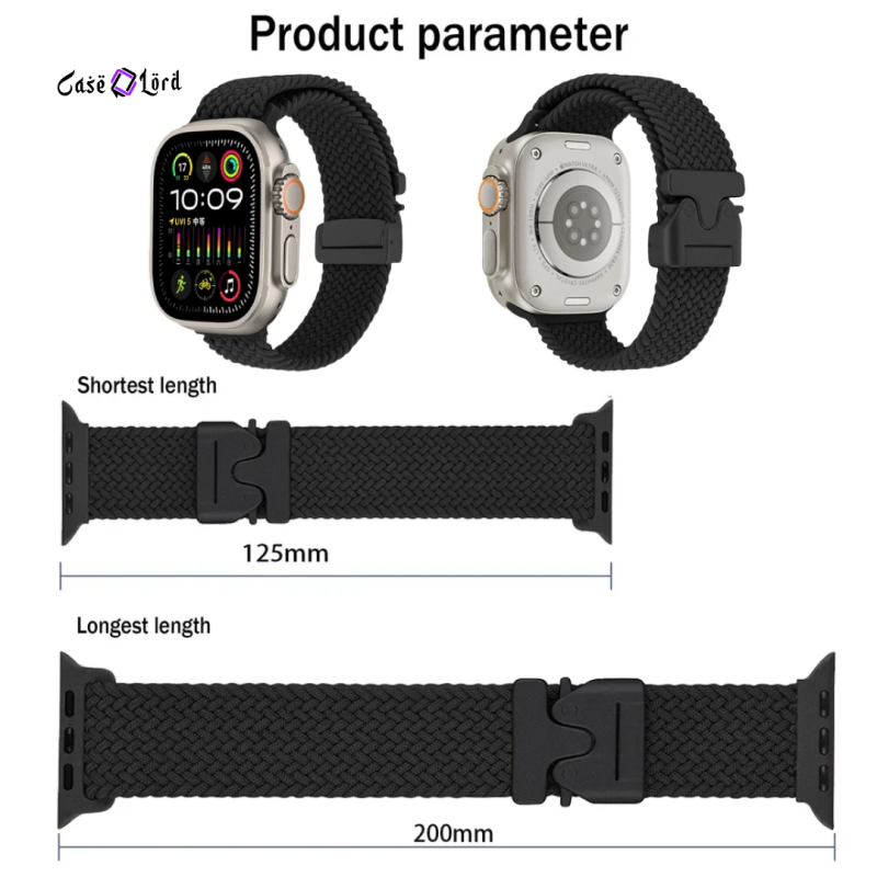Nylon Braided Band For Apple Watch by Case Lord - (42/44/45/46/49mm)