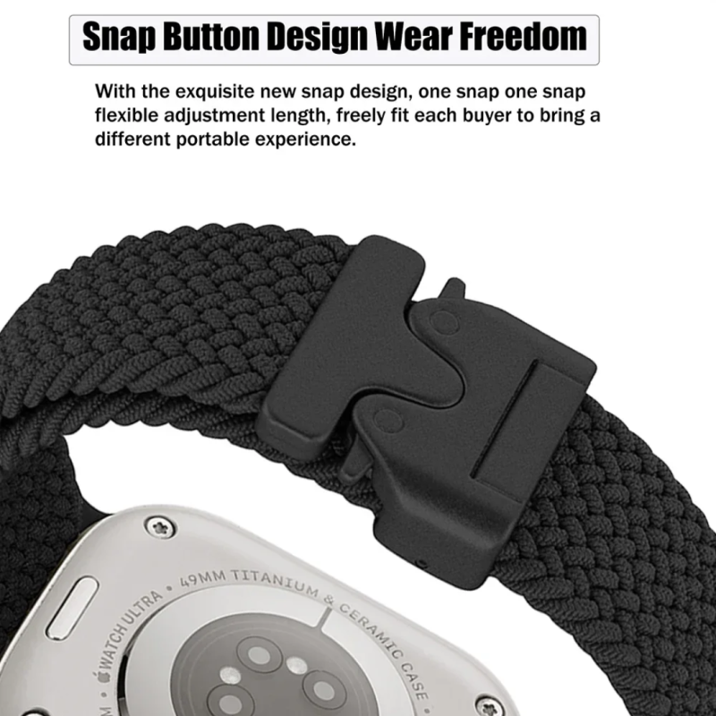 Nylon Braided Band For Apple Watch by Case Lord - (42/44/45/46/49mm)