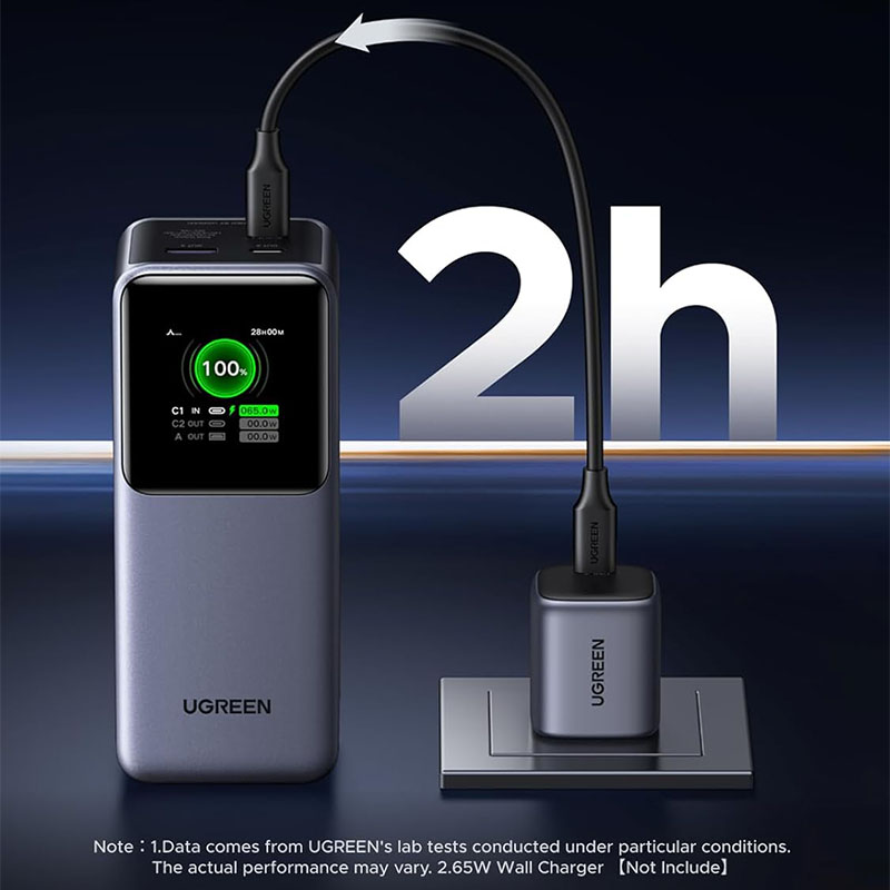 Ugreen Nexode Pro 130W 20000mAh Portable PD Power Bank - Black