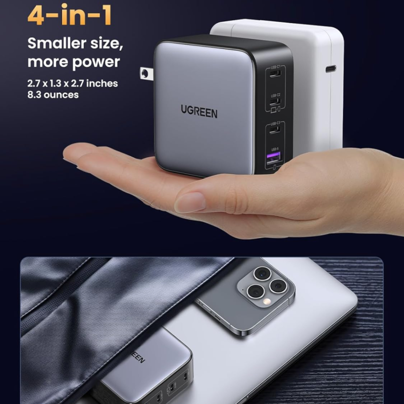 UGREEN Nexode 100W 4-Port USB-C PD & USB-A GaN Fast Charger