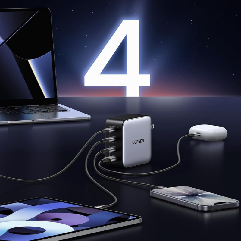 UGREEN Nexode 100W 4-Port USB-C PD & USB-A GaN Fast Charger