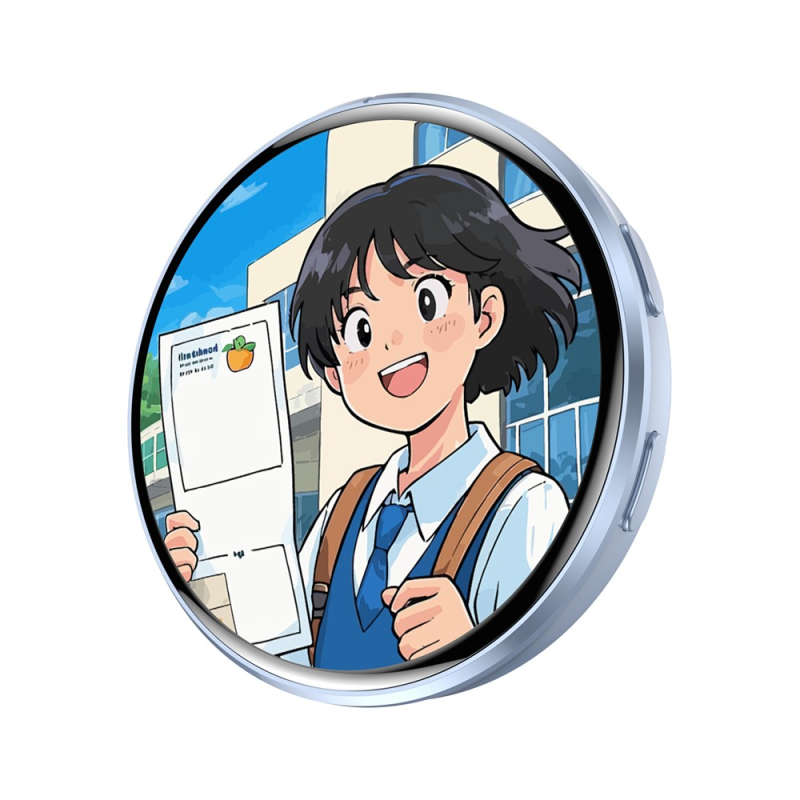 Smart Cyber E-Badge Display Pin with 1.7 inch HD Touch LED - E87