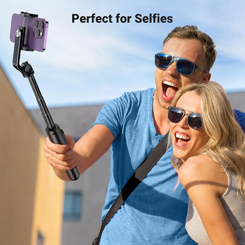 Ugreen Aluminum Tripod Stand with Bluetooth Remote Selfie Stick & Phone Holder - Black