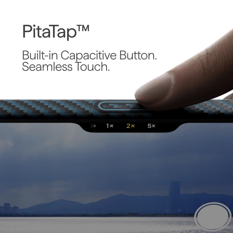 PITAKA Edge Series MagSafe Compatible Phone Case for iPhone 17 Pro / 17 Pro Max – Black/Blue