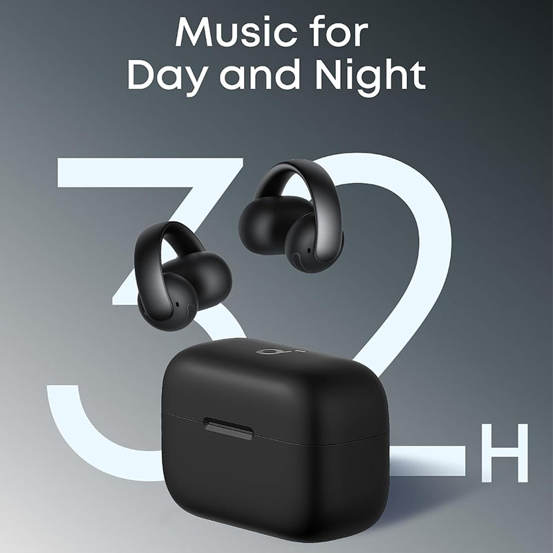 Anker Soundcore AeroClip Open-Ear Clip-On Earbuds with 12mm Drivers, AI Clear Calls & Hi-Res Audio