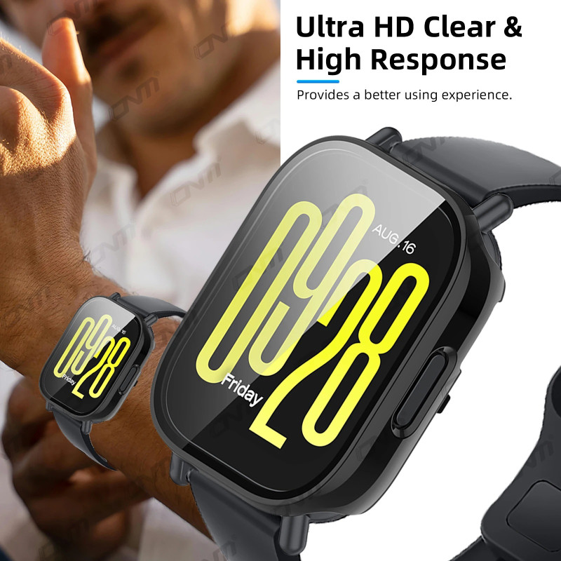 Redmi Watch 5 Full Edge Screen Protector with Case Protective Bumper Cover