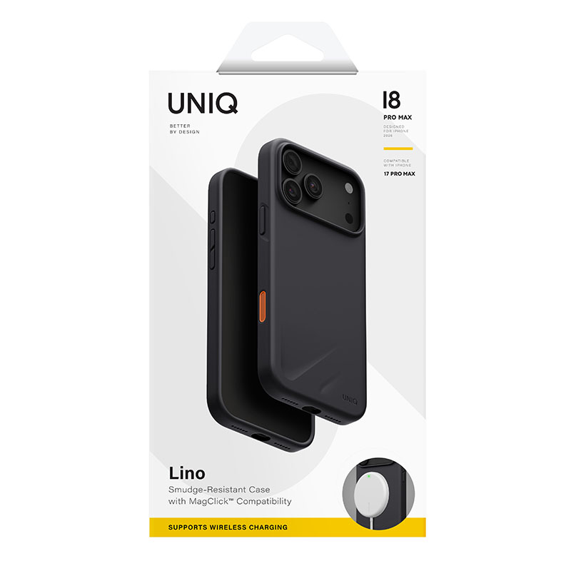 UNIQ Lino Hybrid Silicone Case for iPhone 18 Pro Max & 17 Pro Max