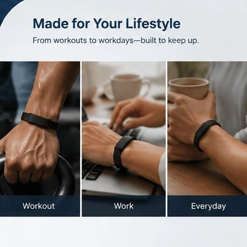 Silicone Sport Loop Replacement Strap for Google Fitbit Air