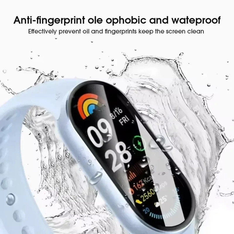3D Curved Full Coverage Screen Protector Film for Xiaomi Mi Band 10 - Pack of 2