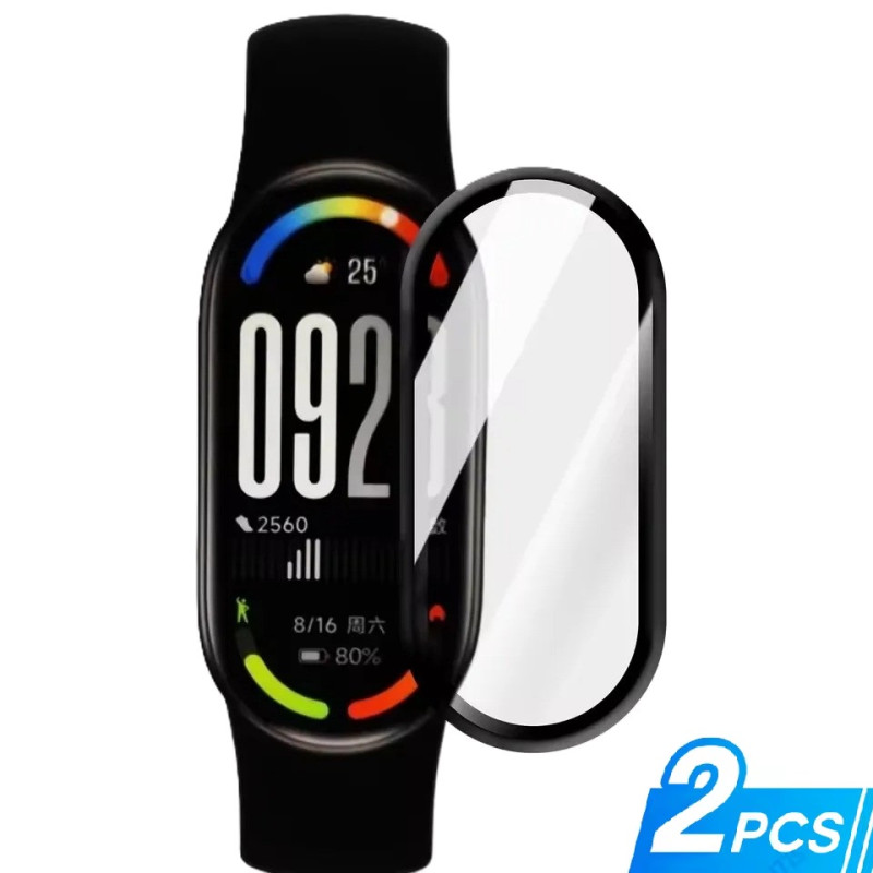 3D Curved Full Coverage Screen Protector Film for Xiaomi Mi Band 10 - Pack of 2