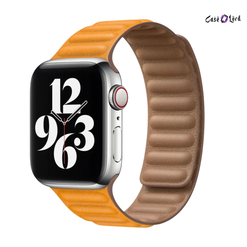 Ridge Leather Magnetic Replacement Band for Apple Watch by Case Lord (44–49mm)
