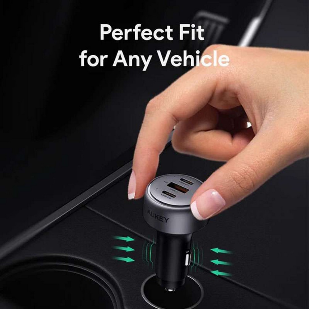 Aukey Pathfinder Mix 3 66W Fast Charging Car Charger -  CC-P1