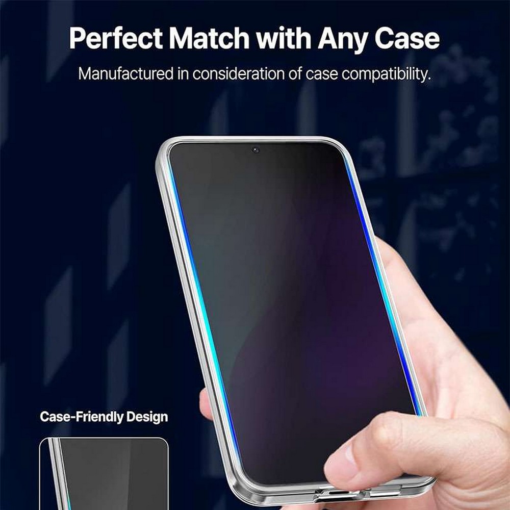Whitestone [Dome Glass] Anti-Reflection Privacy Screen Protector For Samsung Galaxy S25 Edge â€“ 1 Pack