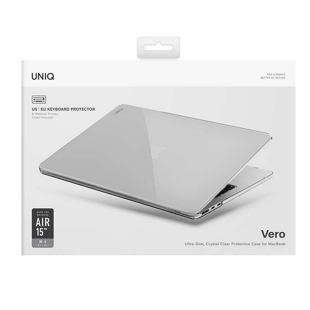 UNIQ Vero Series Case for MacBook Air 15â€³ (M2-M4) (2023) â€“ Clear