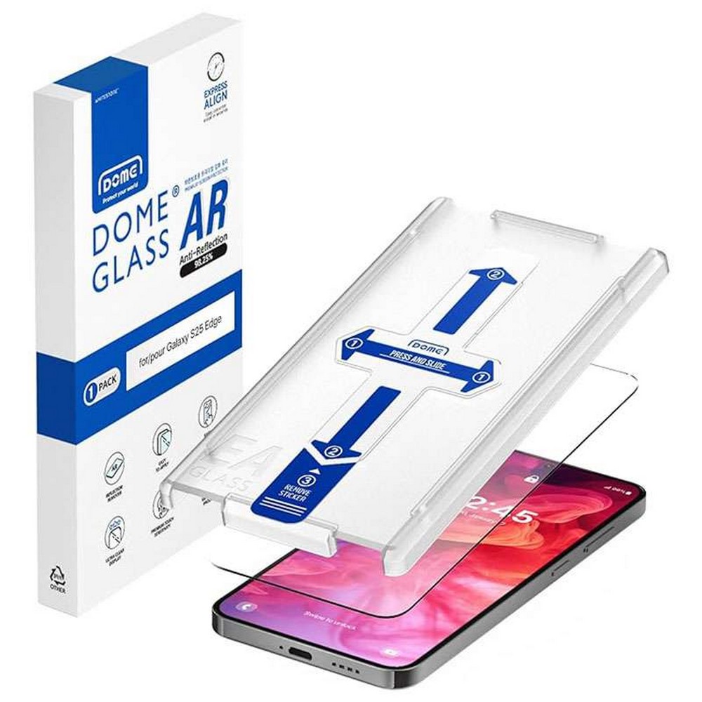 Whitestone [Dome Glass] Anti-Reflection Screen Protector For Samsung Galaxy S25 Edge â€“ 1 Pack