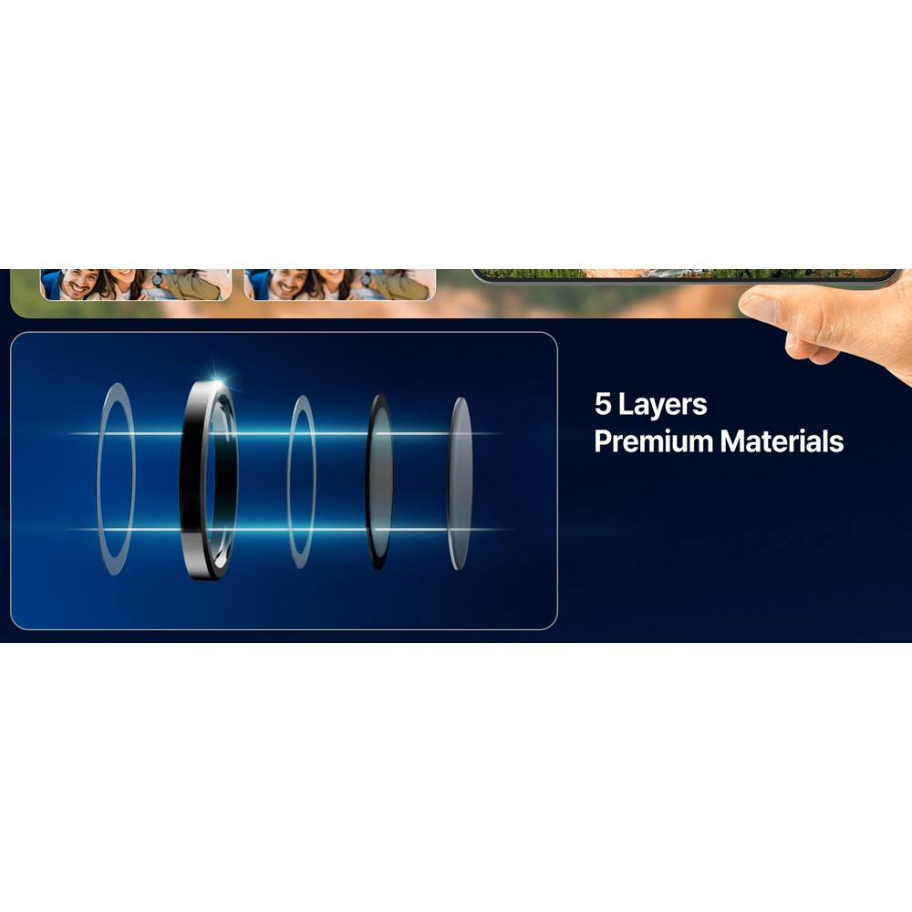 Whitestone Dome Camera Lens Protector Ring Type For Samsung Galaxy S25 Edge â€“ 2 Pack