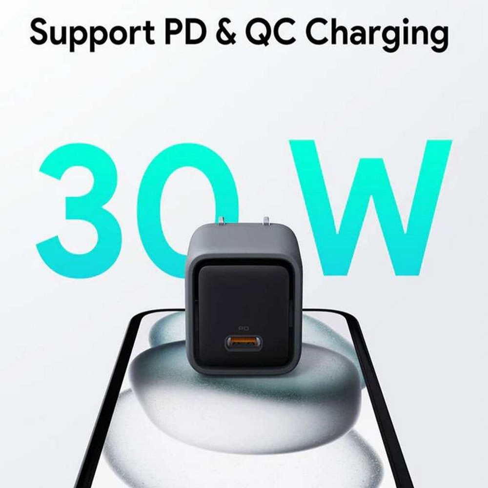 Aukey 30W PD Wall Charger with GaN Technology - PA-C1 - Grey