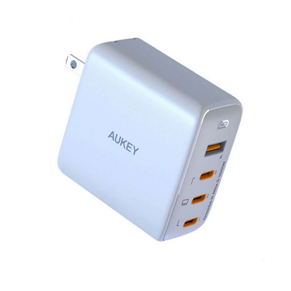 Aukey 4 Port 100W PD Super Fast Charging Wall Charger - PA-B7S - White