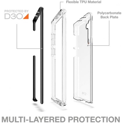 GEAR4 D3O Phone Case for Samsung Galaxy Note 10 (Black) - 840056103351