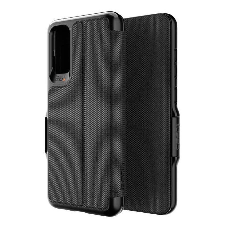 GEAR4 D3O Oxford Eco Folio-Style Phone Case for Samsung Galaxy S20/S20 5G (Black) - 840056115392