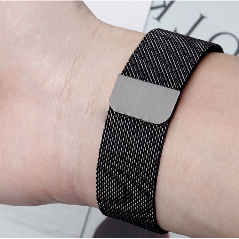 Metal Replacement Strap for all Smart Watches Compatible with only 22mm - Black