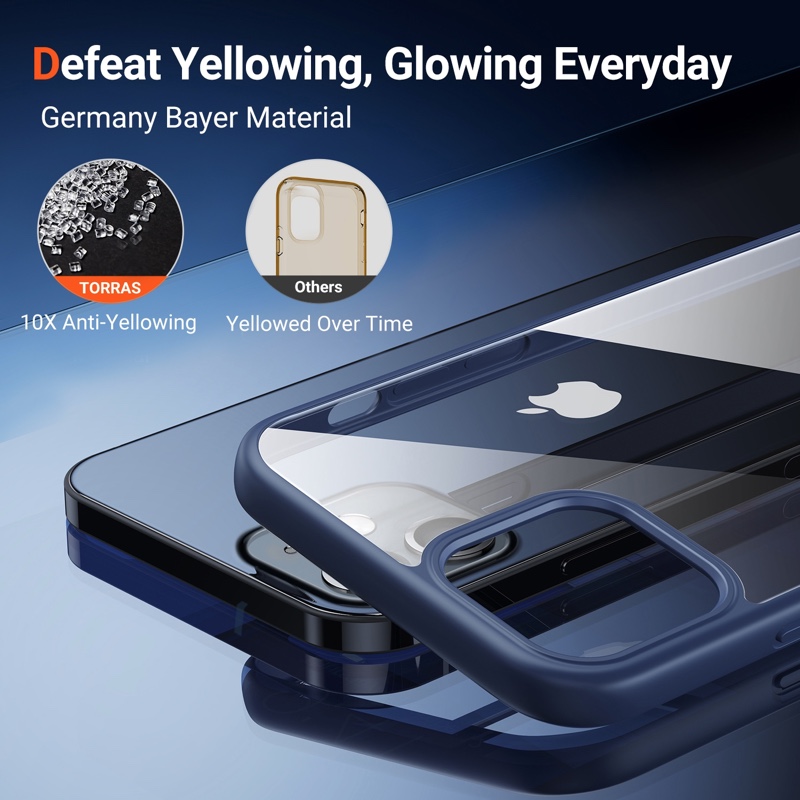 TORRAS Diamond Series Phone Case for iPhone 12 Pro Max - Blue (X002L29TRV)