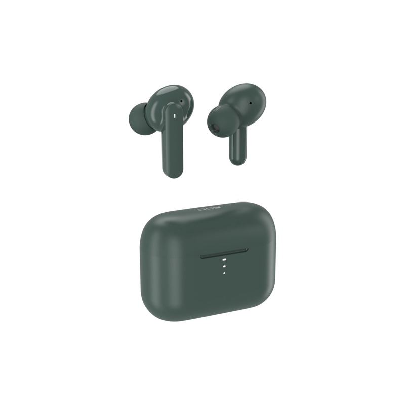 QCY T10 Bluetooth Wireless Headphones Dual-Armature in-ear Earphones APP intelligent control 4 microphone noise reduction - Green
