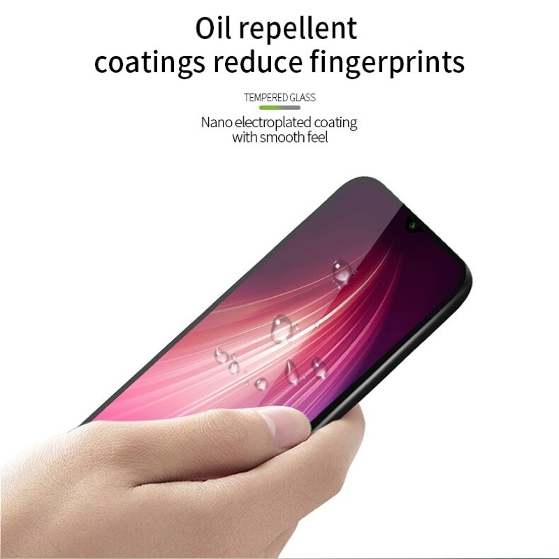 MOFI Xiaomi Redmi Note 8 2.5D 9H Full Screen Protector Tempered Glass Anti BlueRay BLACK