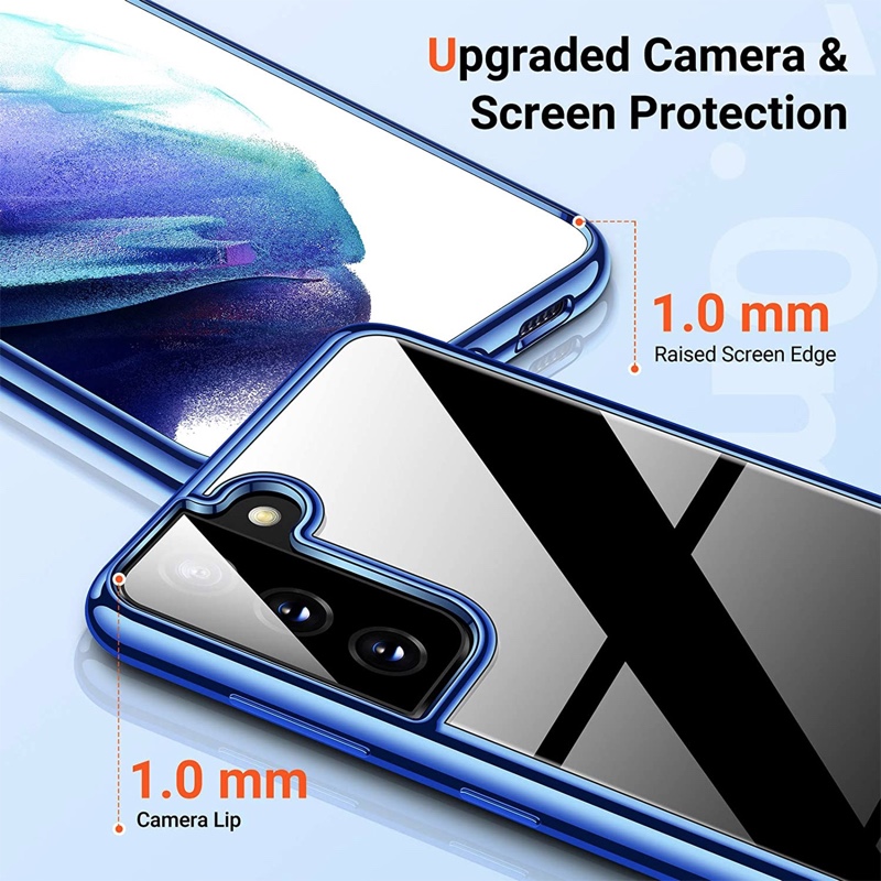 TORRAS Crystal Clear Series Phone Case for Samsung Galaxy S21 Plus - Blue (XOO2P9S6N3)