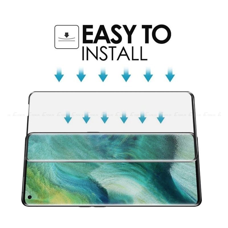 MOFI Premium Tempered Glass for OPPO Reno 5 Full Coverage Screen Protector 2.5D 9H - BLACK