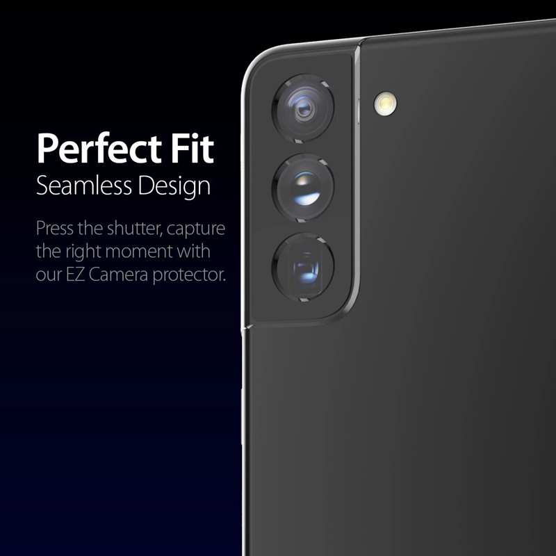 Whitestone [Dome Glass] EZ Galaxy S21 Camera Screen Tempered Glass Protector - 2 Pack