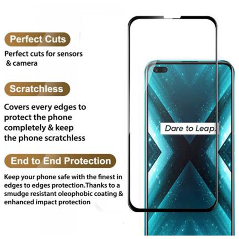MOFI Realme x3 super zoom 2.5D 9H Full Screen Protector Tempered Glass Anti BlueRay – BLACK