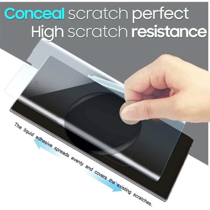 Whitestone Dome Samsung Galaxy Note 20 Ultra Screen Protector Full 3D Curved Edge Tempered Glass Shield [Liquid Dispersion Tech] Easy Install Kit - Pack of 2