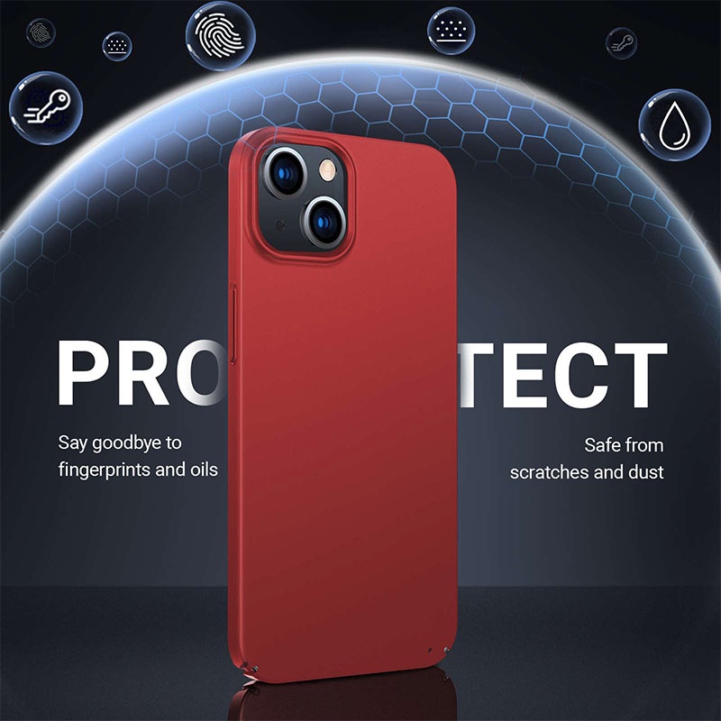 Torras Decency Series Phone Case for iPhone 13 - Red - X002XYHWQR