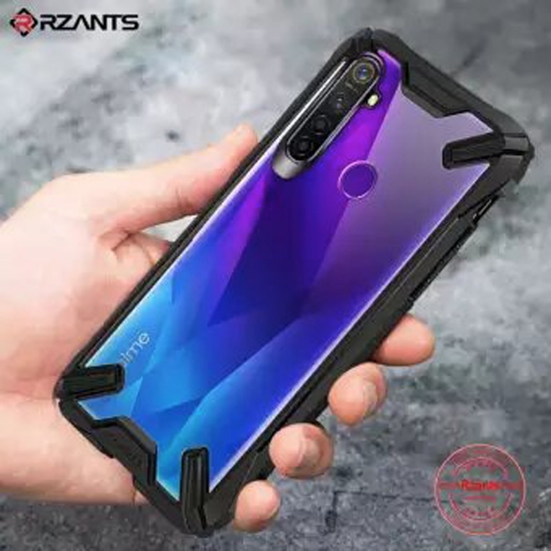 RZANTS OPPO Realme 5/Realme 5s/ 5i / C3 Transparent Matte ShockProof Slim Thin Phone Cover - Black