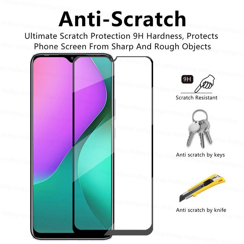 MOFI Premium Tempered Glass for Infinix Hot 10s Full Coverage Screen Protector 2.5D 9H – BLACK