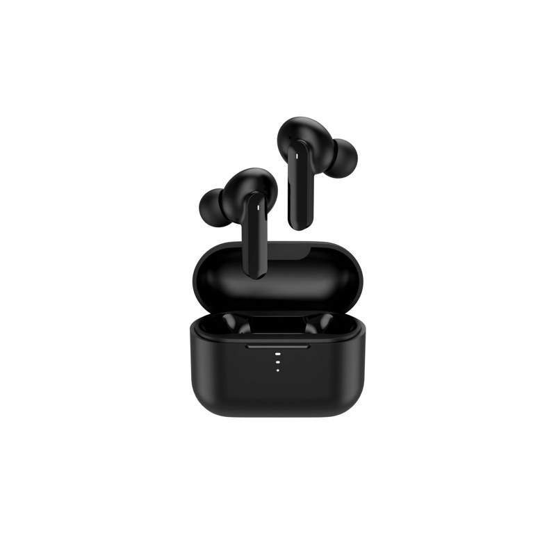 QCY T10 Bluetooth Wireless Headphones Dual-Armature in-ear Earphones APP intelligent control 4 microphone noise reduction - Black