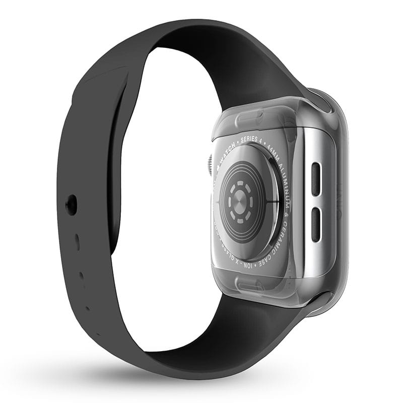 UNIQ GARDE HYBRID Apple Watch Series 4/5/6/SE1 & 2 Case with Screen Protection (44MM) - Smoked (Tinted Grey)