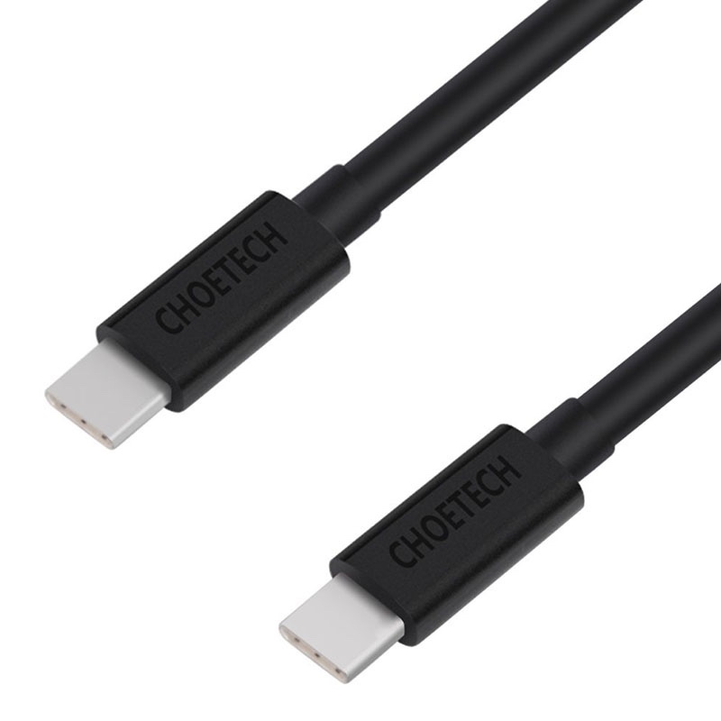 CHOETECH USB C Cable, 3A USB-C To USB-C Cable 6.6ft (2m) - Black - CC0003