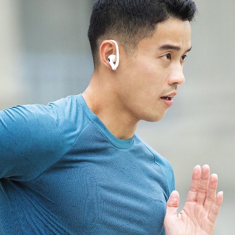 UNIQ LOOP Sports Ear Hooks for Airpods Dual Pack - Black/White