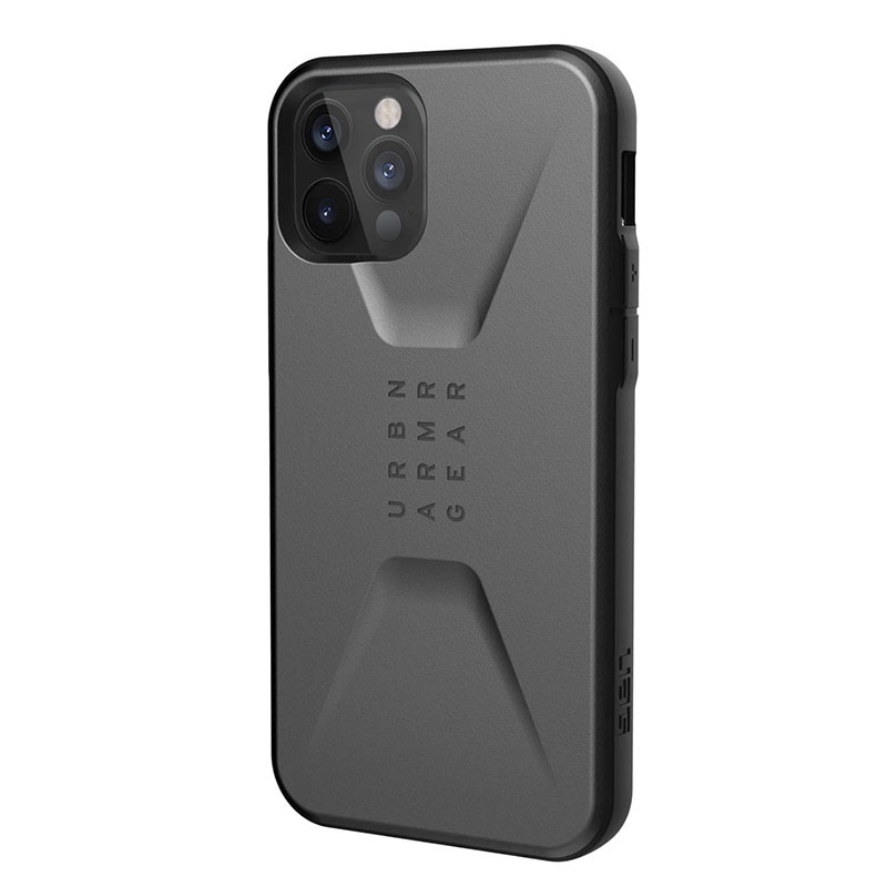 UAG iPhone 12/12 Pro (6.1) Civilian Phone Case - Silver