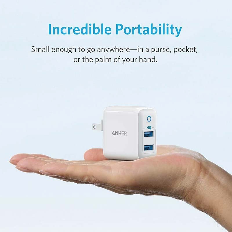 ANKER PowerPort II IQ With 2PIQ Ports 12W Wall Charger