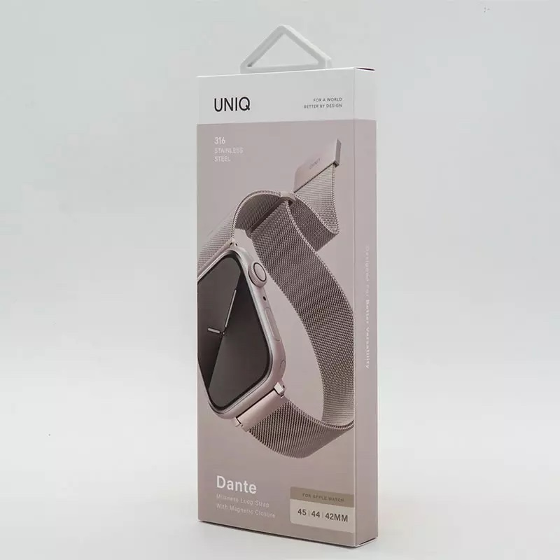 UNIQ Dante Apple Watch Mesh Steel Strap Series 1-10 SE/SE2  45/44/42mm - Starlight