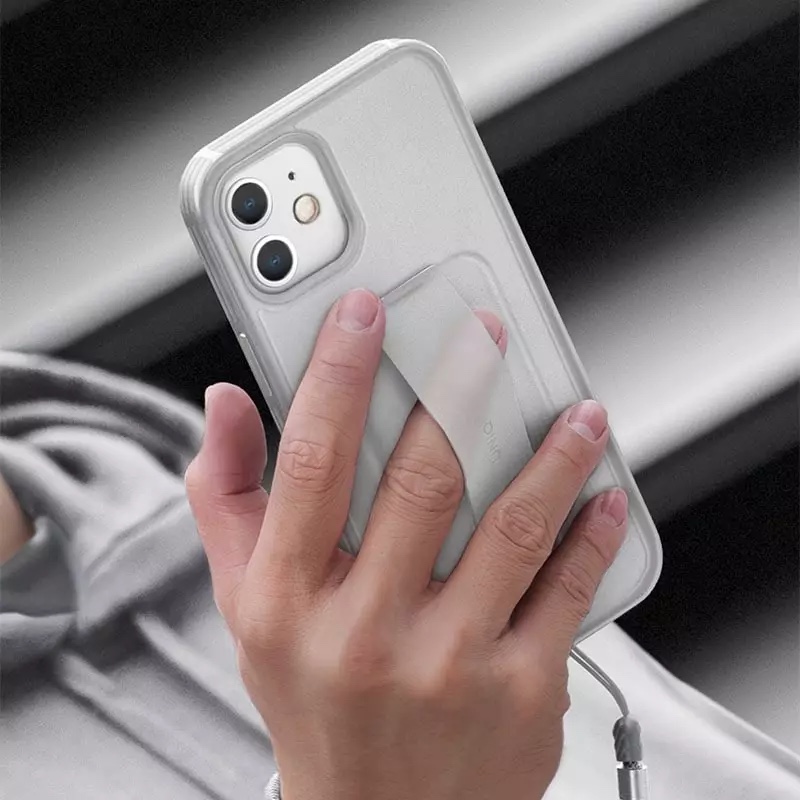 UNIQ Hybrid iPhone 12 Mini Heldro Antimicrobial Phone Case – Natural Frost