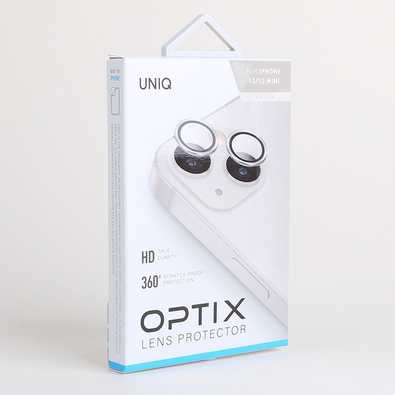 UNIQ Optix iPhone 13 / 13 Mini Camera Lens Protector - Sterling (Silver)