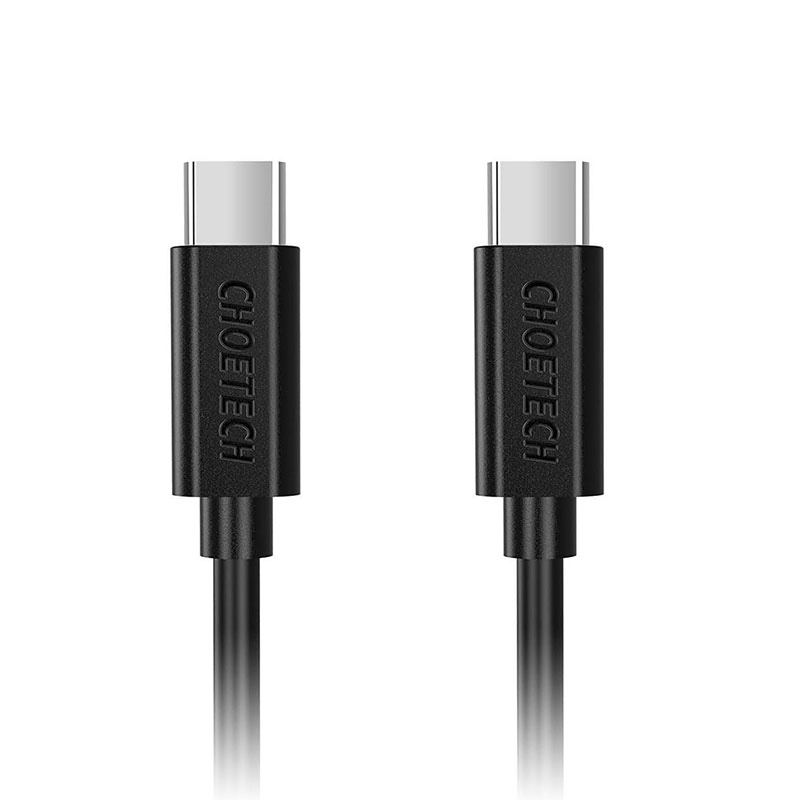 Choetech 3A USB-C To USB-C Cable 3.3ft (1m) - Black - CC0002