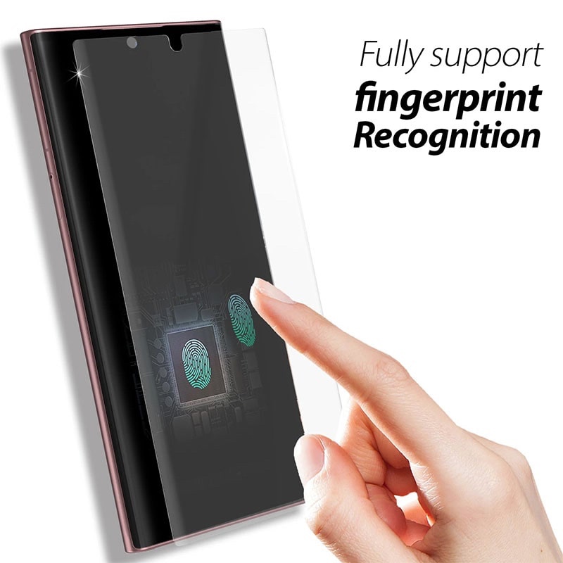 Whitestone [Dome Glass] For Samsung Galaxy S22 Ultra Tempered Glass Screen Protector – Liquid Dispersion Tech – Single Pack with UV