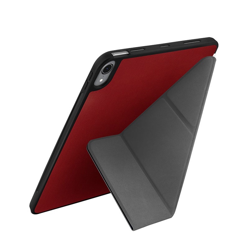 UNIQ TRANSFORMA RIGOR New iPad Air 10.9 (2020) Antimicrobial Case - Coral (Red)