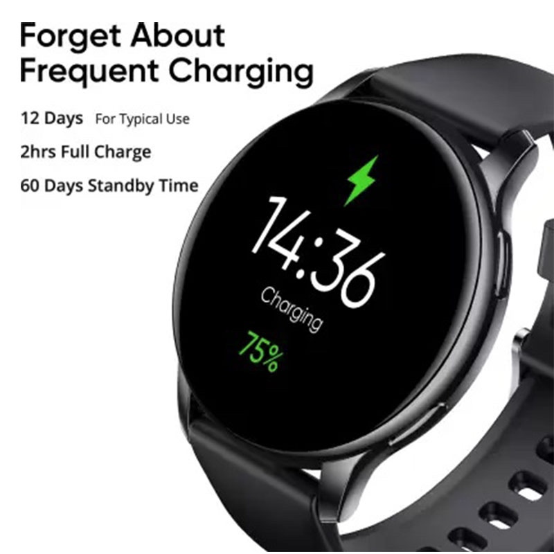 DIZO Watch R AMOLED with 45mm Dial Size (by Realme TechLife) - Classic Black