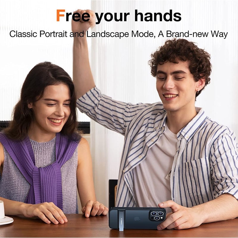 Torras Marsclimber Series Phone Case for iPhone 14 Pro Max 6.7 inch – Black